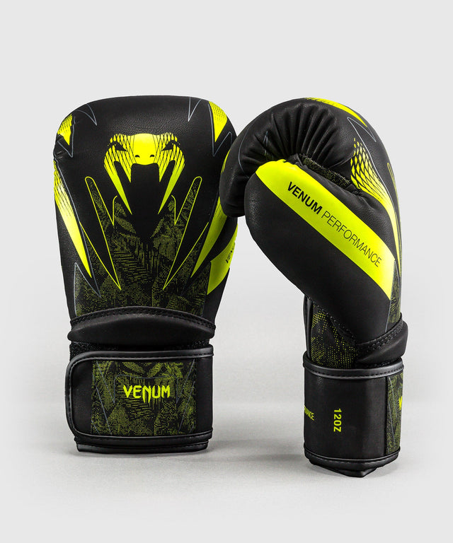 Boxerské rukavice Venum Impact Amazonia Reborn – Černé/zelené