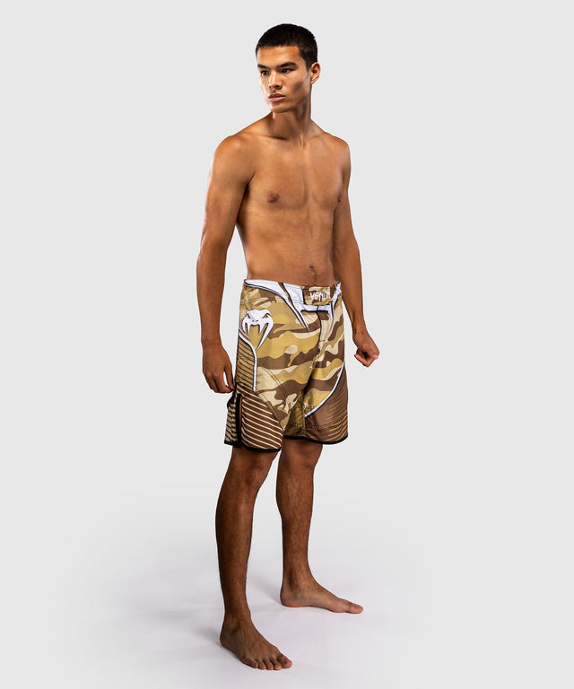 MMA trenky Venum Camo Hero – Světle béžová/Hnědá