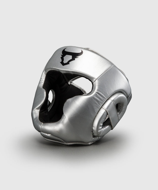 Cascos de boxeo Ringhorns Charger – Plata/Negro - vista lateral