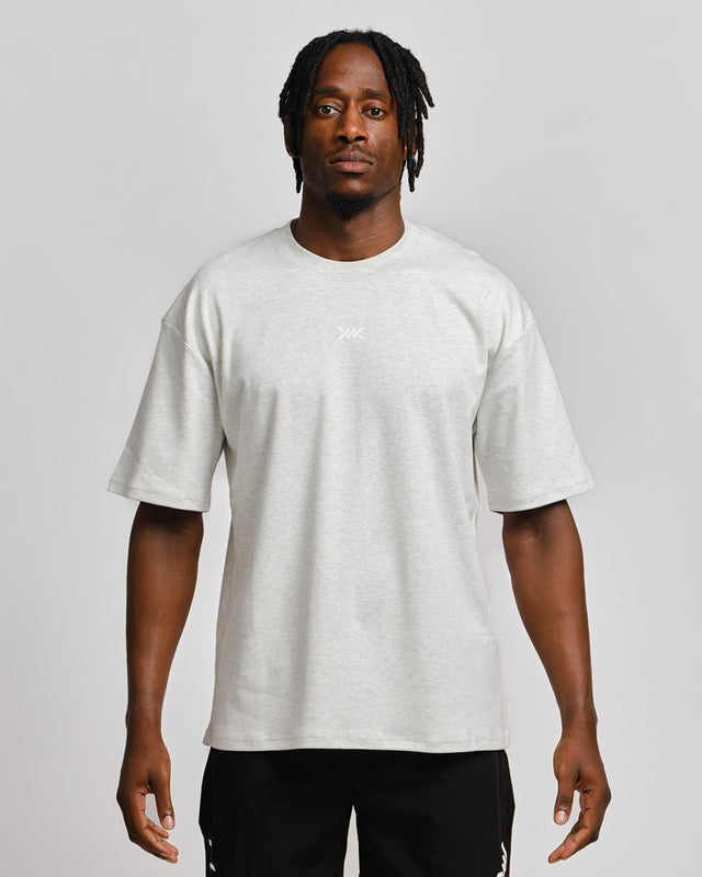 Caged T-Shirt 'CBU' - Světle šedé