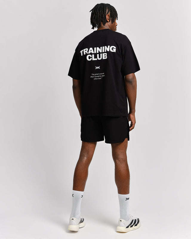 Camiseta de entrenamiento Caged Training Club – Negro