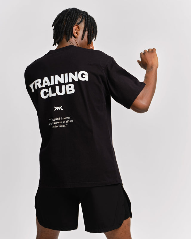 Camiseta de entrenamiento Caged Training Club – Negro