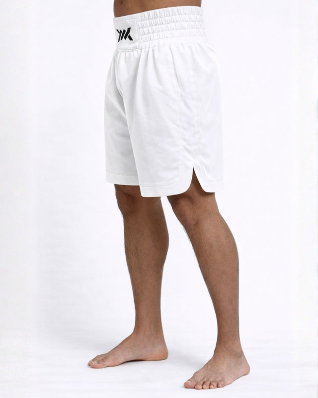 Pantaloni scurți de box Caged Classic – Alb