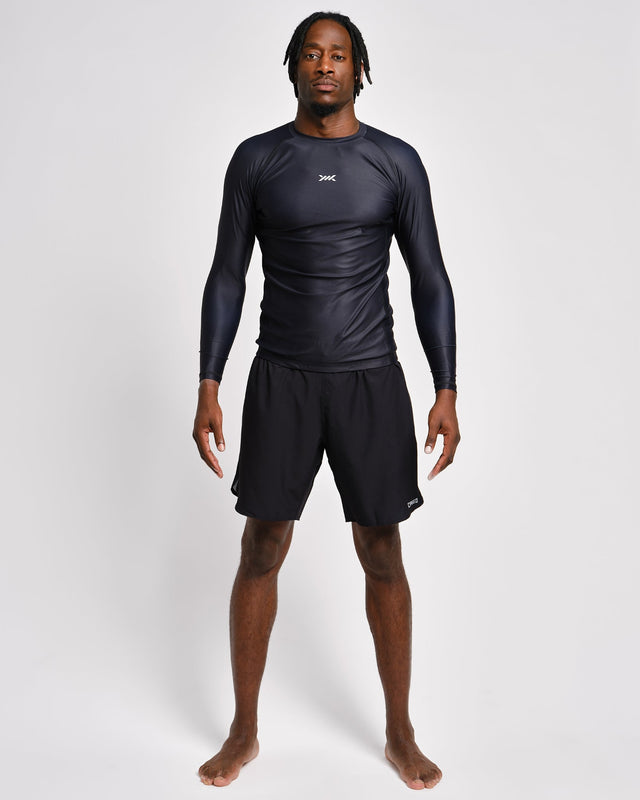Caged Rashguard Tactical Långa ärmar – Svart