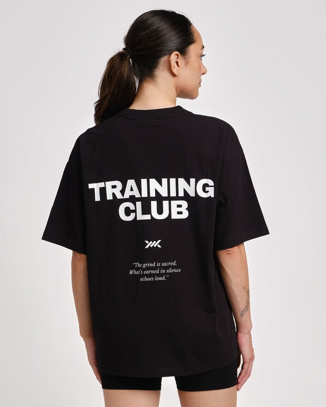 Camiseta de entrenamiento Caged Training Club – Negro
