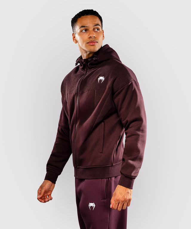 Venum Attack Fleece & Weave Training Jacket – Burgundy