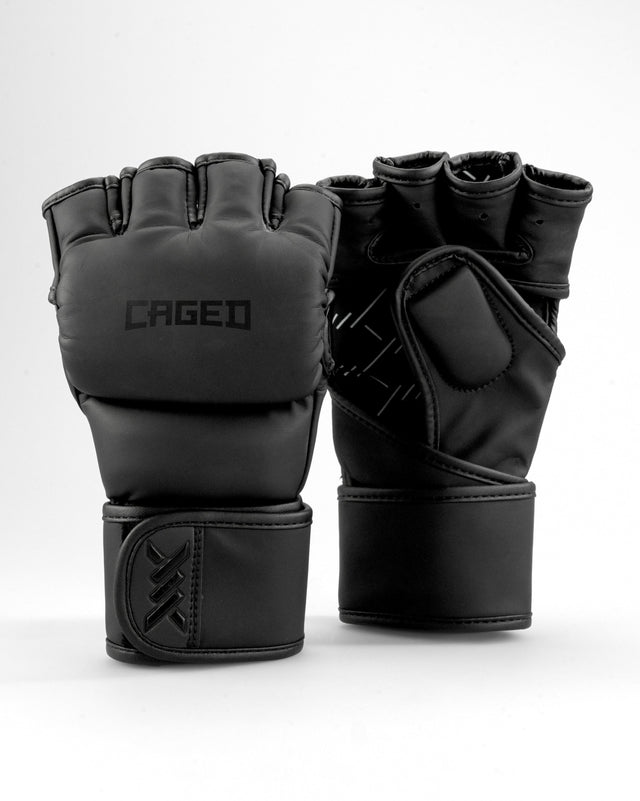 Guantes de MMA Caged Shadow – Negro Mate