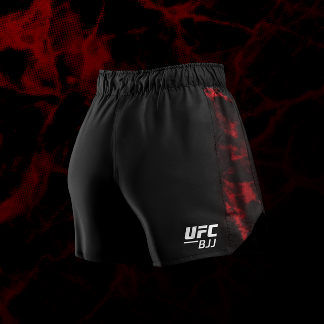 Hayabusa x UFC BJJ MMA-shorts til kvinder - Sort/Rød