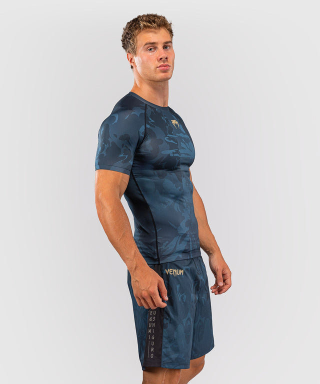 Venum Rashguard Fushiguro Maniche Corte - Blu