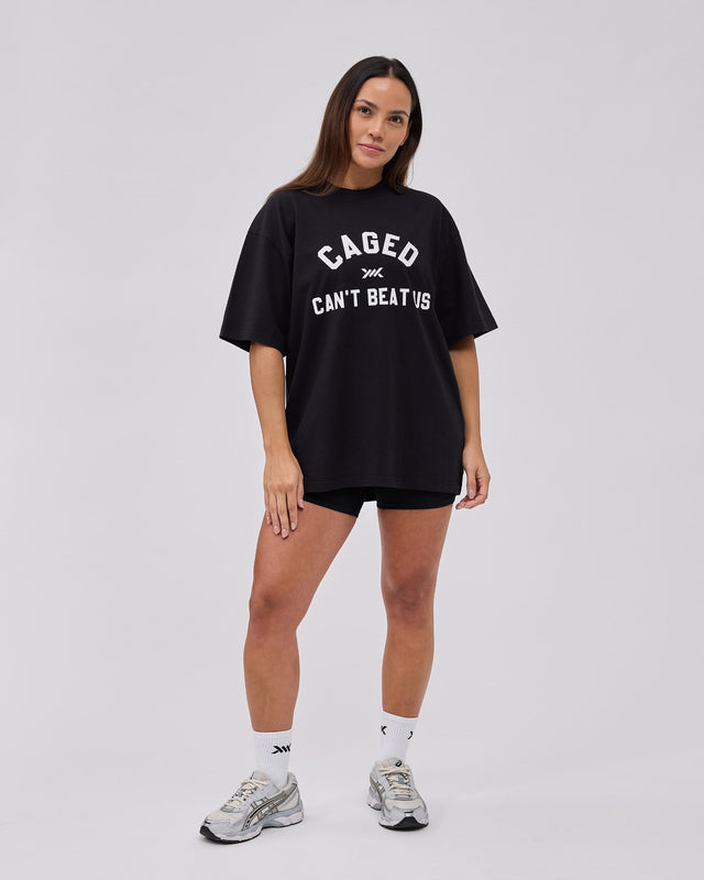 Caged Club T-shirt – Černé