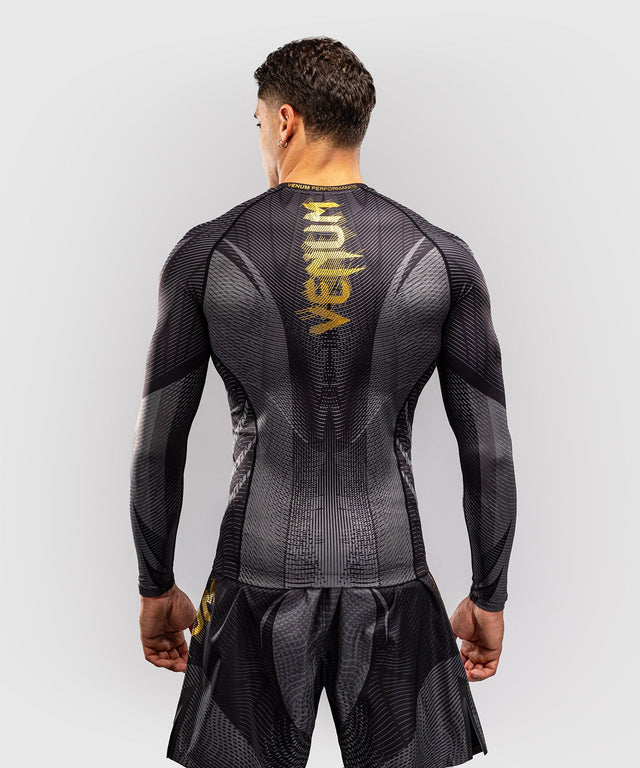 Venum Rashguard Galactic 3.0 Lange Ärmel – Schwarz/Gold