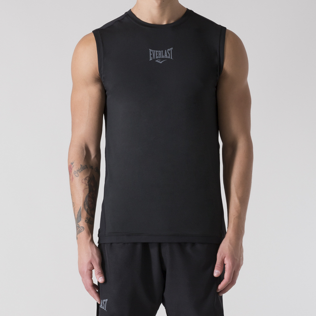 Camiseta de tirantes de compresión Everlast – Negro