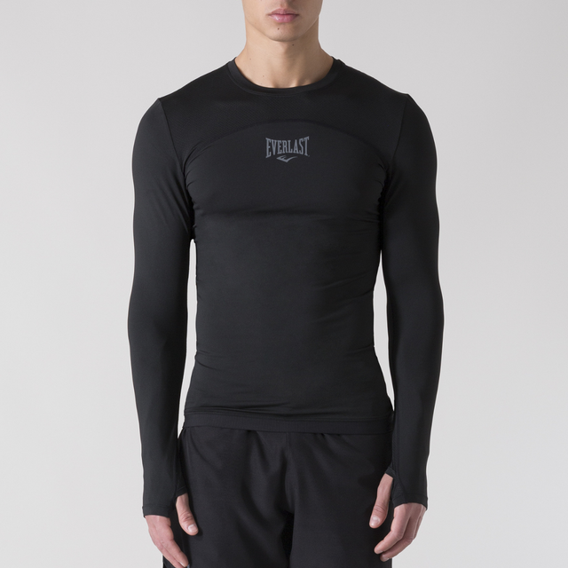 Rashguard Everlast Długie Rękawy – Czarny