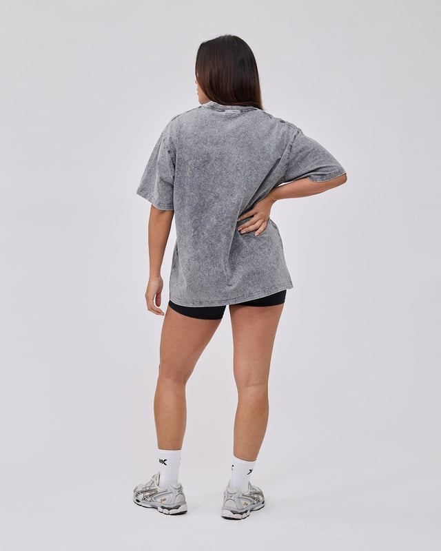 T-shirt Caged Classic – Gris délavé