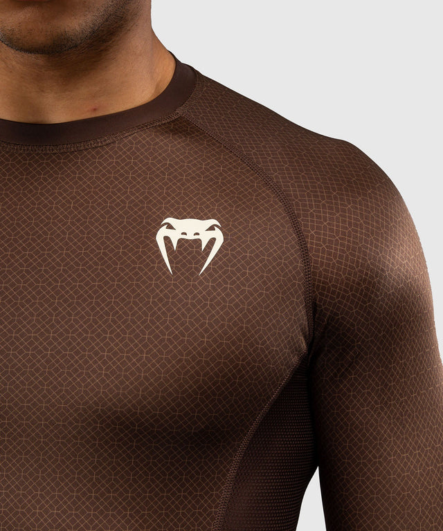 Rashguard Venum x Roger Gracie Academy Mangas largas - Marrón oscuro