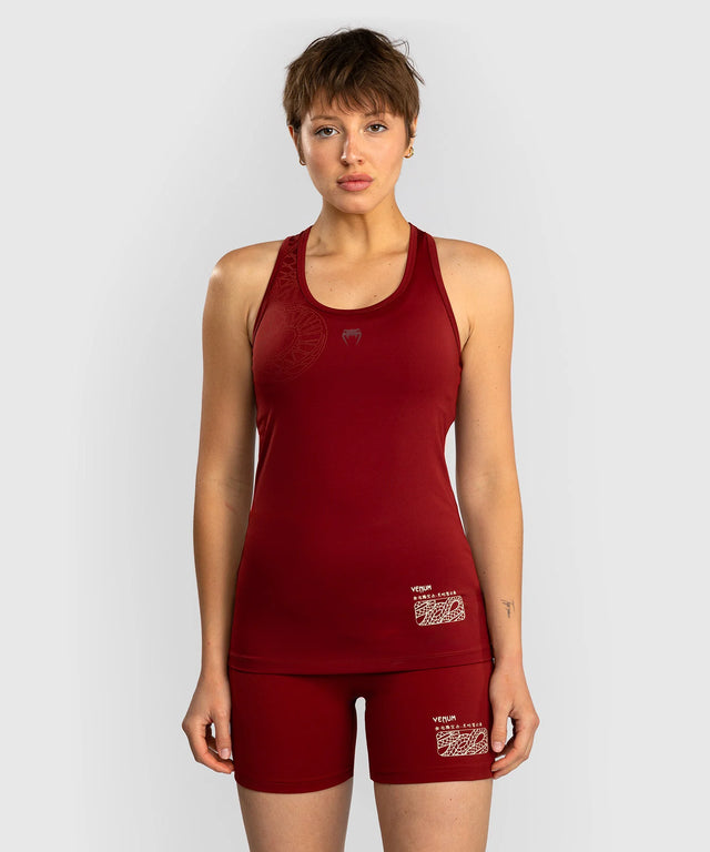 Camiseta de tirantes Venum Serpenti para mujer – Burdeos