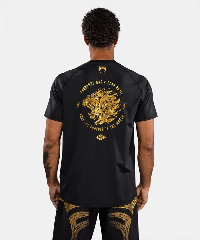 Koszulka Venum x Mike Tyson Tiger Dry Tech – Czarna/Złota