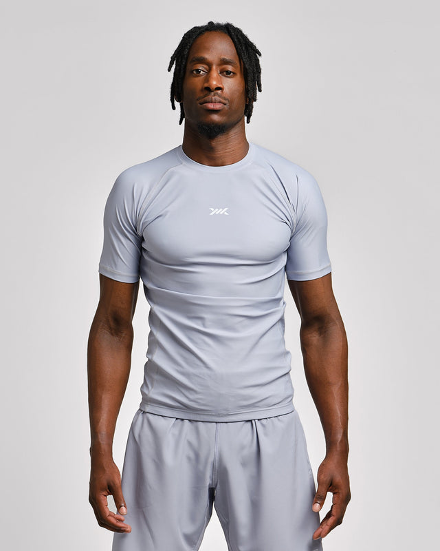 Rashguard Caged Tactical Krótki Rękaw – Gunmetal Grey
