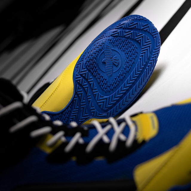 Hayabusa Talon Boxschuhe – Blau/Gelb
