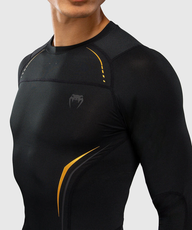 Rashguard Venum G-Core Dlouhé rukávy – Černý/Zlatý