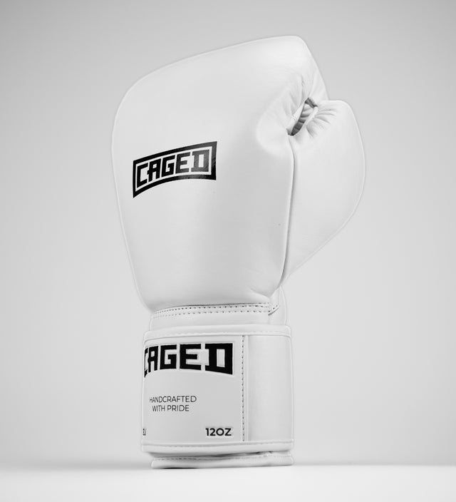 Guantes de boxeo Caged 'X' Series – Blanco/Negro