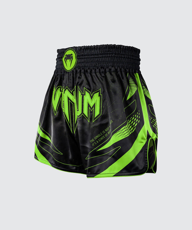 Pantaloncini Muay Thai Venum Amazonia Reborn – Nero/Verde
