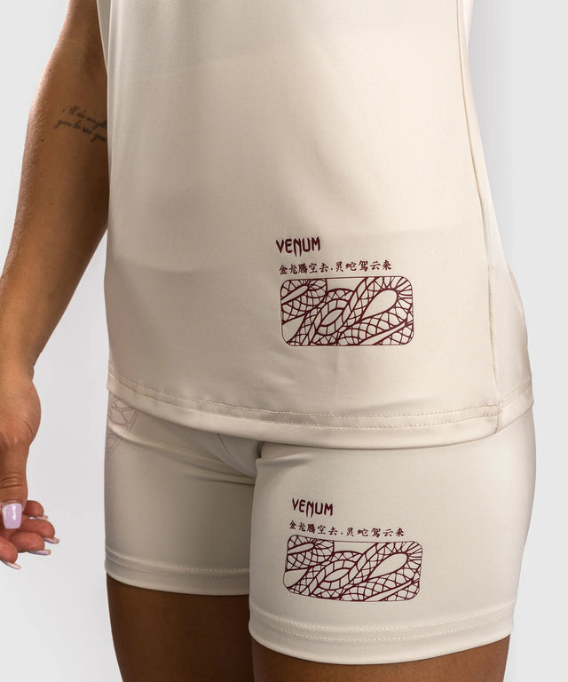 Venum Dames Dry Tech T-Shirt Serpenti - Ivory