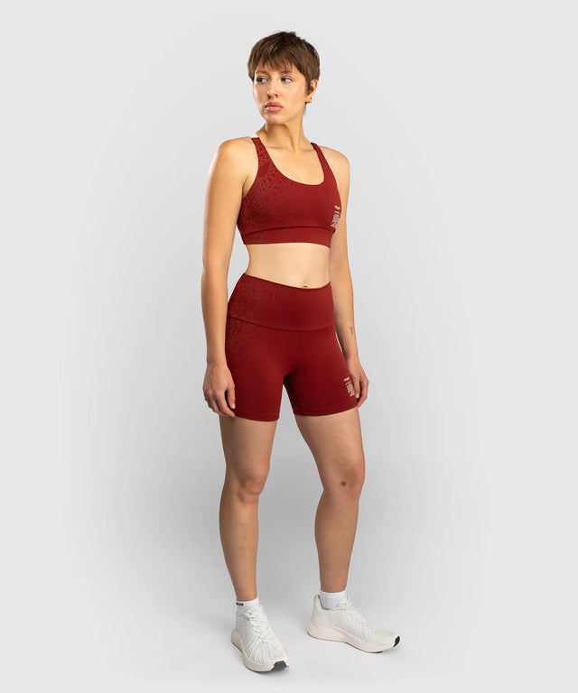 Pantalones de Muay Thai Venum Serpenti para mujer – Burgundy