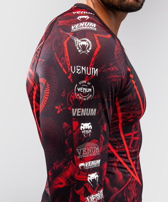 Rashguard Venum 20th Anniversary Manches longues – Noir/Rouge