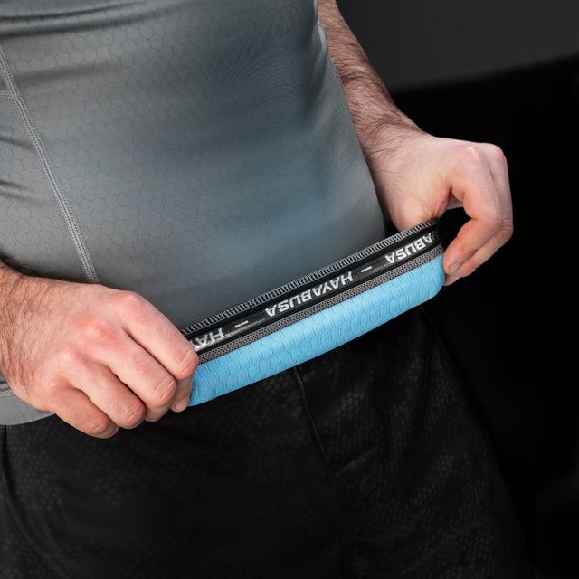 Rashguard Hayabusa Fusion Krátký rukáv – Šedá/Aqua