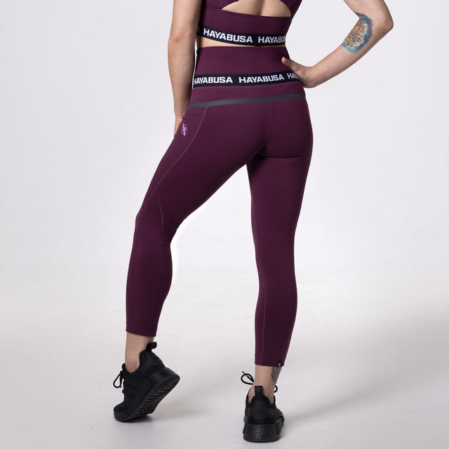 Hayabusa Leggings High Rise 3/4 Kvinder - Rød