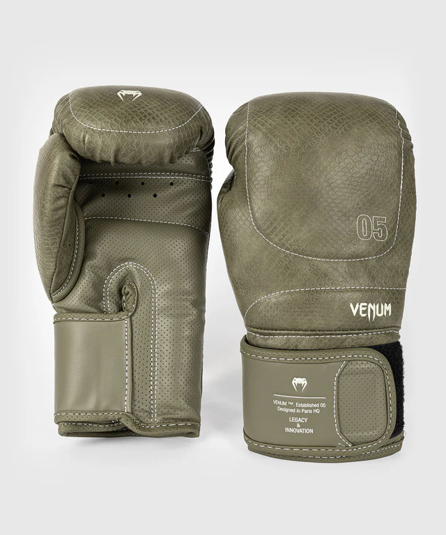 Venum Impact Evo Scales Boxningshandskar – Armé-grön