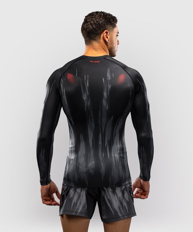 Venum Rashguard Demon Lange Mouwen - Schwarz/Grau