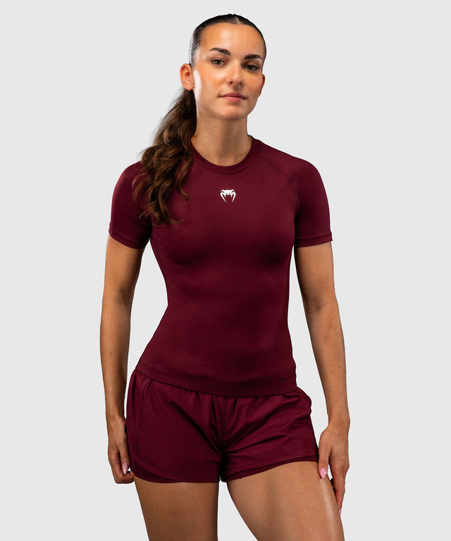 Rashguard Venum Aero XT manches courtes – Prune