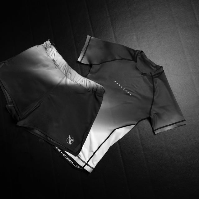 Rashguard Hayabusa Apex Nova Korte Rękaw Damskie – Szare