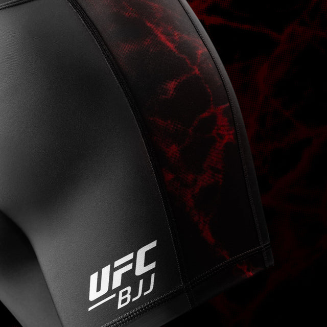 Shorts de compression BJJ Hayabusa x UFC Femme – Noir/Rouge