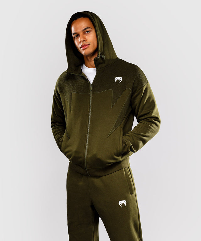 Venum Attack Fleece & Weave Training Jacket – Khaki