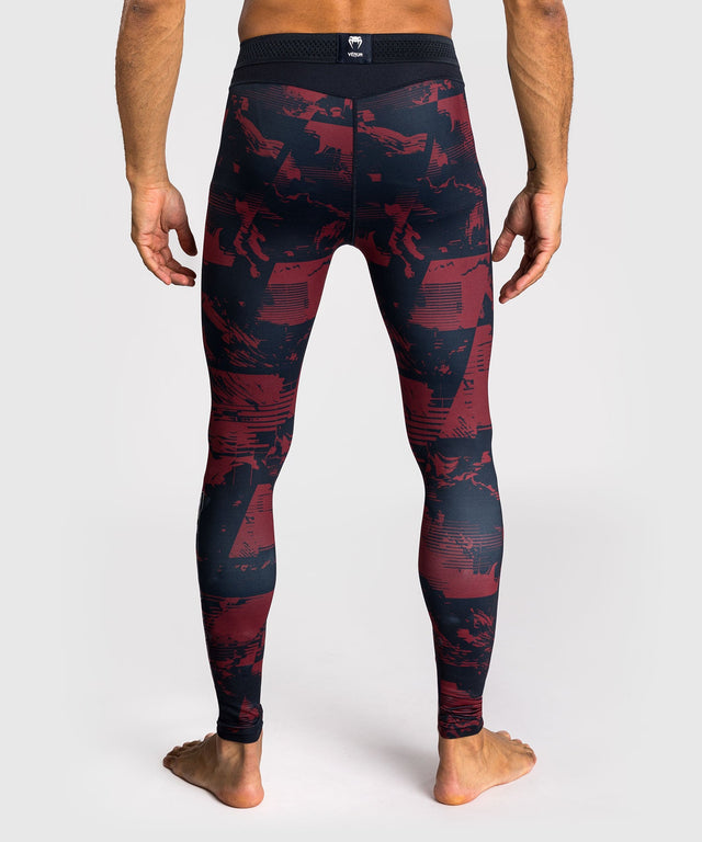 Pantaloncini a compressione Venum UFC Zenith – Blu navy/Bordeaux/Argento