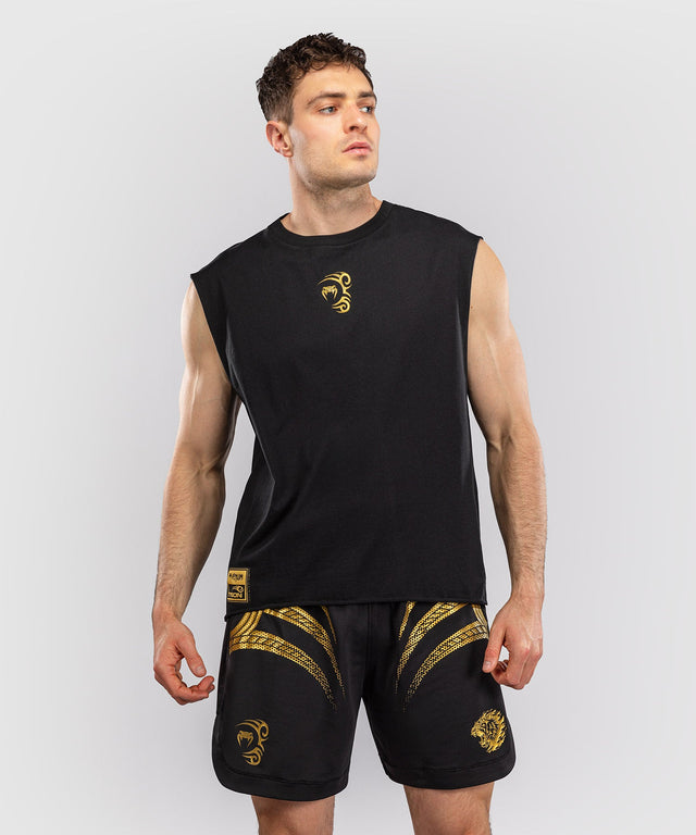 Venum x Mike Tyson T-Shirt Tiger Sem Mangas - Preto/Ouro