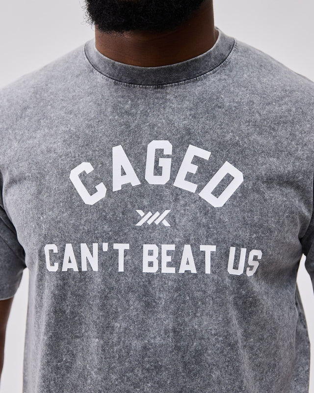 Caged Club T-shirt - Washed Grijs