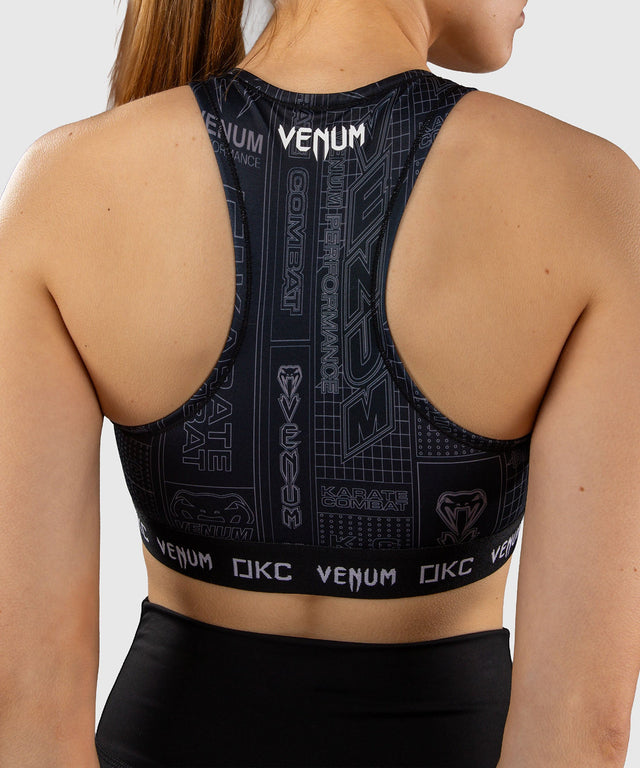 Brassière de sport Venum Karate Combat – Noir/Gris