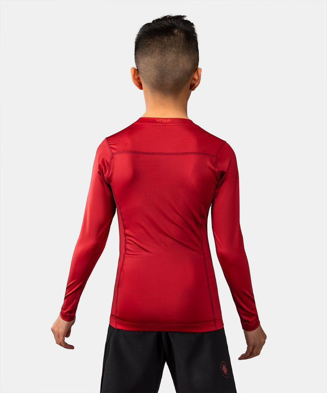 Venum Rashguard Attack Dlouhé rukávy Dětské - Černá/Červená