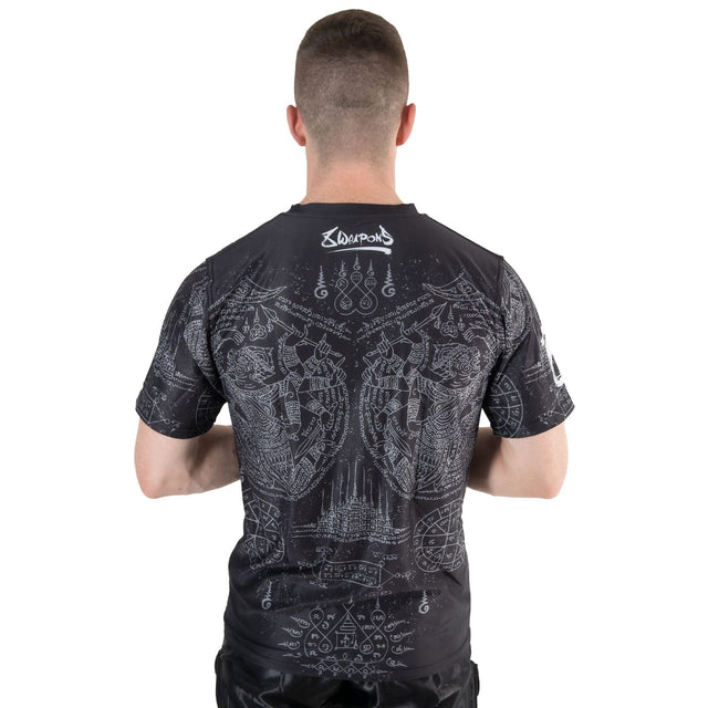 Camiseta 8 WEAPONS Hanuman Yant – Negro/Gris