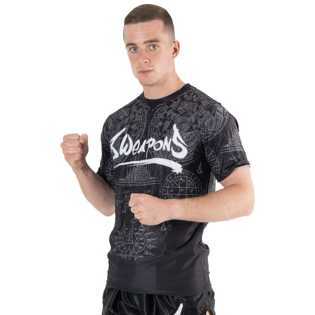 Camiseta 8 WEAPONS Hanuman Yant – Negro/Gris