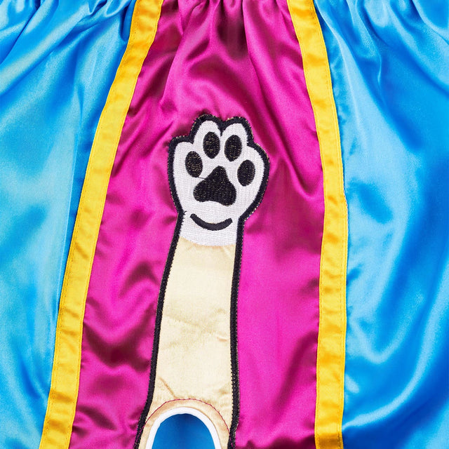 Pantaloncini Muay Thai 8 WEAPONS Meow Thai – Blu/Viola
