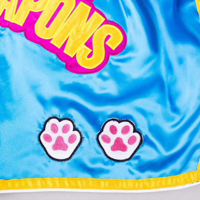 Pantaloncini Muay Thai 8 WEAPONS Meow Thai – Blu/Viola