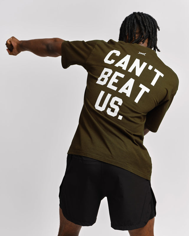 Tricou Caged 'CBU' – Kaki Verde