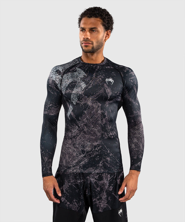 Venum Rashguard Rage & Workout Långa ärmar - Svart/Grå