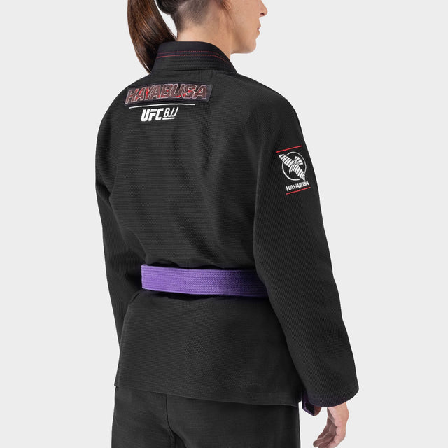 Kimono de BJJ Hayabusa x UFC Lightweight para mujer – Negro