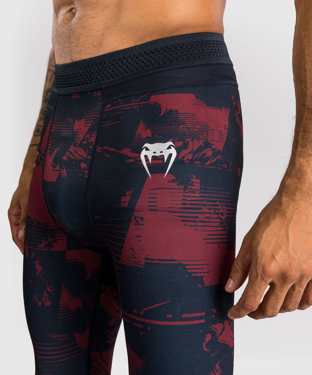 Pantaloncini a compressione Venum UFC Zenith – Blu navy/Bordeaux/Argento